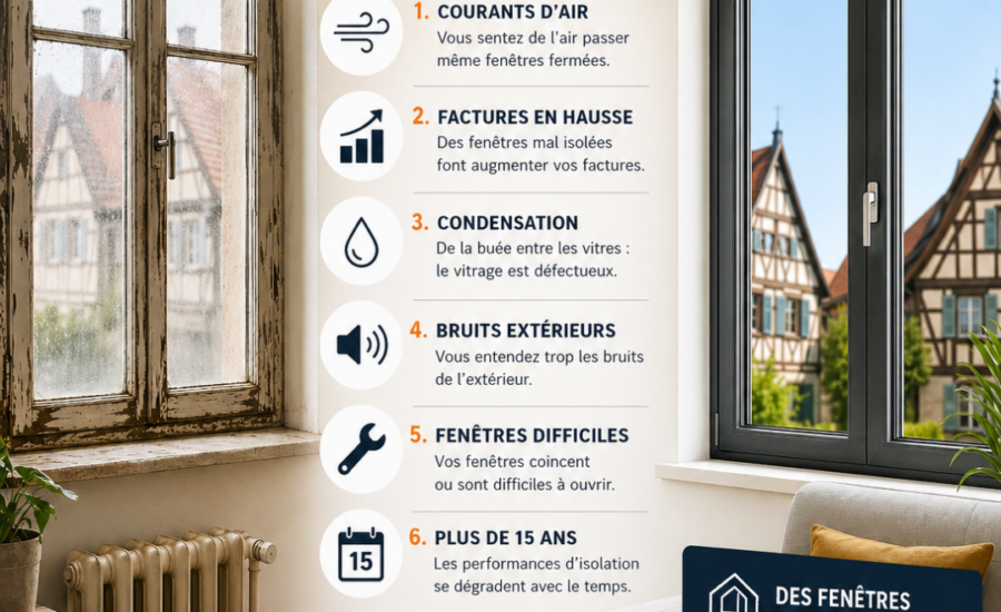 signes pour changer ses fenêtres en Alsace isolation thermique rénovation