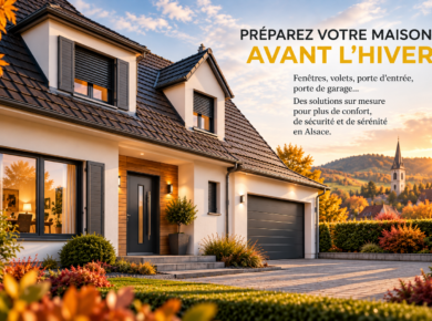 Travaux maison avant hiver avec fenêtres, volets et porte TRENDEL en Alsace