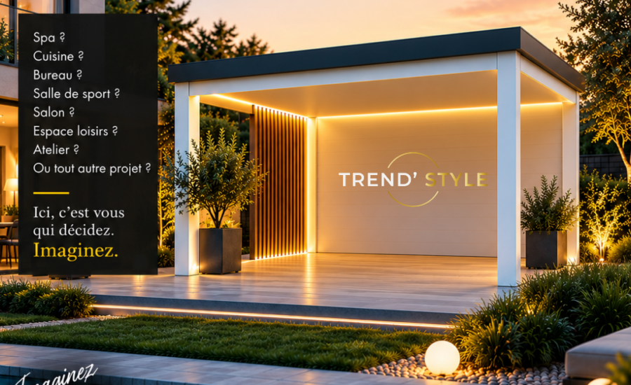 TREND’STYLE TRENDEL, espace extérieur modulable contemporain en Alsace