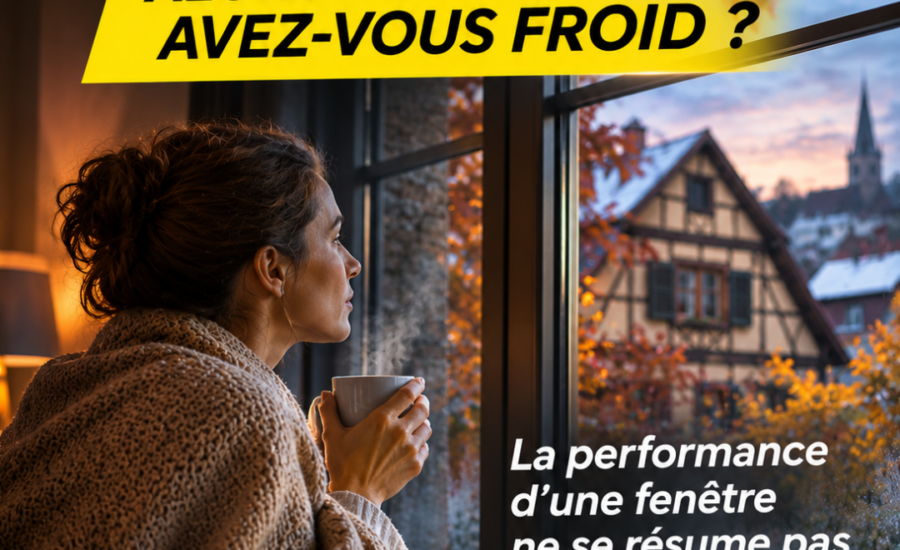Illustration TRENDEL : une femme près d’une fenêtre, face à un paysage hivernal.