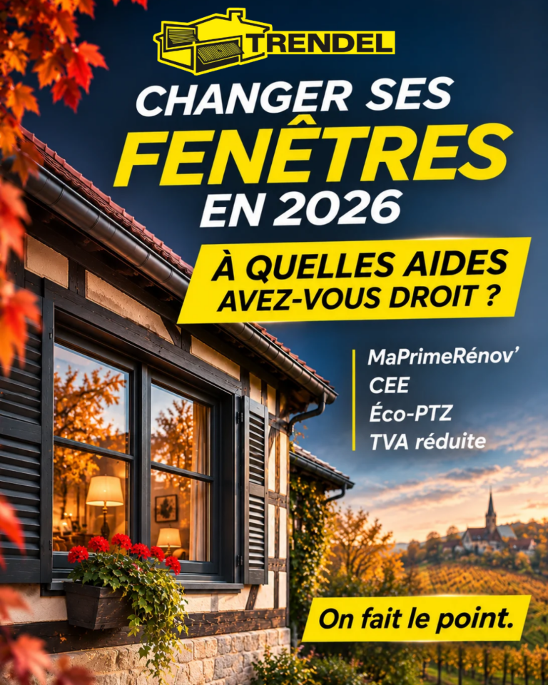 Illustration TRENDEL : changer ses fenêtres en 2026, les aides à vérifier pour son projet de rénovation.